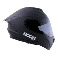 EDGE HELMETS - Casco Edge Integral Extreme Sólido Negro Cert. Dot I Ece