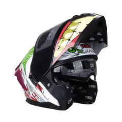 EDGE HELMETS - Casco DC Abatible Boston Joker Cert. DOT I ECE
