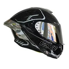 EDGE HELMETS - Casco EDGE Integral Shanghai Goldex Plateado Cer.DOT I ECE