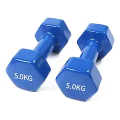 GENERICO - Mancuerna 5 Kilos 10 Libras, Par De Pesas Encauchetada