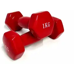 GENERICO - Mancuerna 1 kilos 2 libras, Par De Pesas Encauchetada