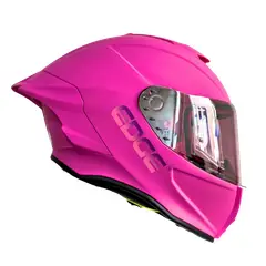 EDGE HELMETS - Casco EDGE Integral Shanghai Sólido Rosado Cert. DOT - ECE