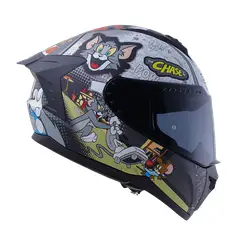 EDGE HELMETS - Casco Warner Integral Extreme Tom & Jerry Cert. Dot I Ece
