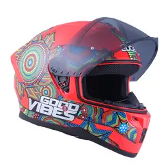 EDGE HELMETS - Casco Edge Integral Zoom Pro Xamma Rojo Certificado Dot