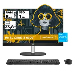 HP - Todo En Uno Aio I3 N300 8gb Ram 1tb Ssd 24 Full Hd