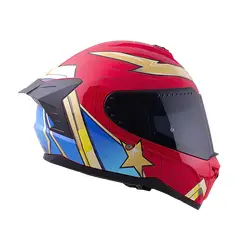 EDGE HELMETS - Casco Dc Integral Extreme Mujer Maravilla Cert. Dot - Ece