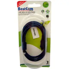 BESTCOM - Cable Optico Digital HD de 1.83 Metros Azul