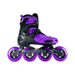 ROLLER - Patines En Linea Semiprofesionales Skate Monoblock Morado L 36 Ajustables a 39