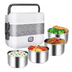 AMERICAN GENERICS - Lonchera Eléctrica Portacomidas 2L Para Hogar y Carro