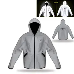 LAVEF - Chaqueta 100% Reflectiva para Moto Alta Visibilidad Impermeable-S