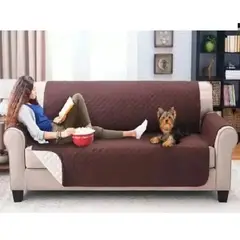 GENERICO - Cubre Sofá 3 Puestos Doble Faz - Protege, Renueva y Decora