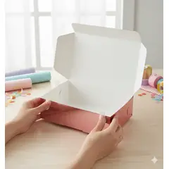 INFANTILES CAJUROMIX - Caja Para Detalles Metalizada Con Tapa Rosa