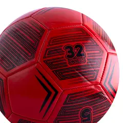 ZOOM SPORT - Balon De Futbol N°5 Zoom Sports NegroRojo