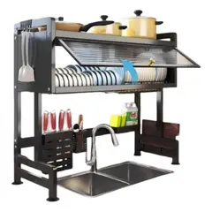 GENERICO - PLATERO ESCURRIDOR DE LUJO CON ESTANTE PARA SOBREPONER