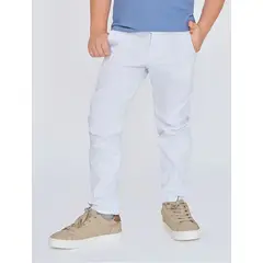 GENERICO - PANTALON DE DRILL NIÑO BLANCO