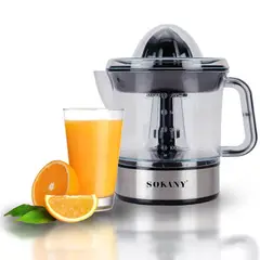 SOKANY - Exprimidor Electrico De Naranjas 700ml Capacidad 45w Negro 110v