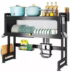 CHINA GLAZE - Organizador De Platos Con Tapa - Platero De Lujo De 65 Cm Negro