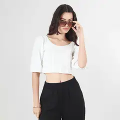 FDS - Blusa Cuello Redondo Manga 3Cuartos