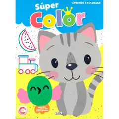 GENERICO - Gato Super Color Aprende A Colorear