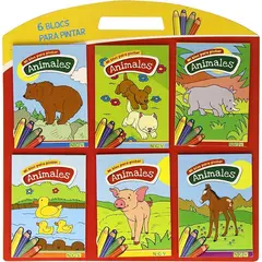 GENERICO - Mi Bloc Para Pintar Animales. 6 Blocks