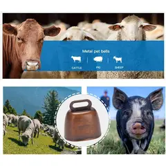 GENERICO - Campanas Ganado Ovejas Bovino Bronce X10