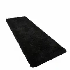 PIX LINK - Tapete Decorativo Shaggy NEGRO 60x150 cm