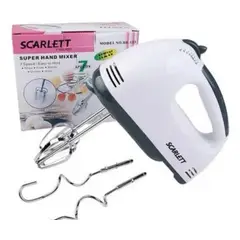 GENERICO - Batidora de inmersión Scarlett 133 180W blanca 7 velocidades amasar batir