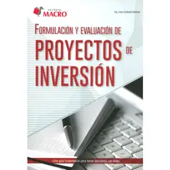 GENERICO - Formulación y evaluación de proyectos de inversión  Juan Carbonel Valdivia