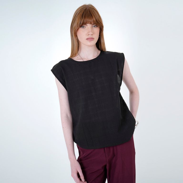 Imagen de Blusa Cuello Redondo Manga Sisa