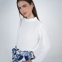 FDS - Blusa Cuello Alto Manga Larga