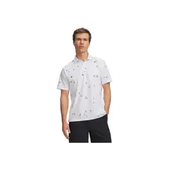 UNDER ARMOUR - Camisa Hombre ARMRDRY PRINTED POLO Blanco2.0