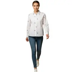 ESPRIT - Blusa para Dama Estampado Floral Clásica y Elegante