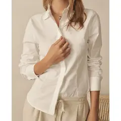 ESPRIT - Blusa para Dama Formal Cuello Clásico Diseño Moderno