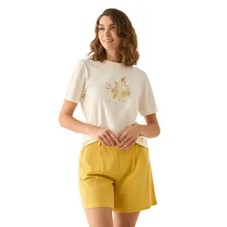 ESPRIT - Camiseta para Dama Estampada Cuello Redondo Casual