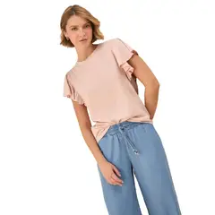 ESPRIT - Camiseta para Dama Con Bolero en la Manga Casual