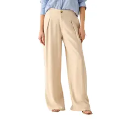 ESPRIT - Pantalón para Dama Silueta Amplia Clásico Elegante