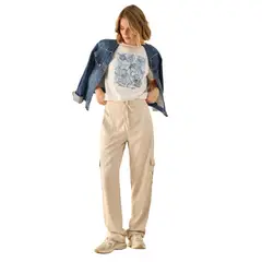 ESPRIT - Pantalón para Dama tipo Cargo Diseño Modermo y Urbano