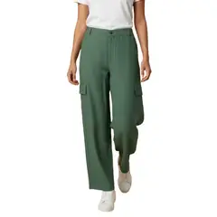 ESPRIT - Pantalón para Dama tipo Cargo Wide Leg Semi Formal