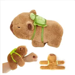 GENERICO - Pulsera de Peluche Capibara con Tortuga para Niños y Adultos
