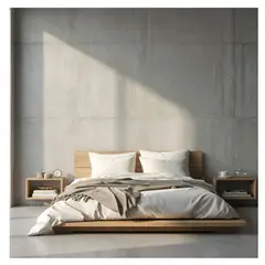 22 GRADOS DECORACION - Cama Nilo Queen en Roble 220cm X 190cm Para colchón de 190cm x 160cm