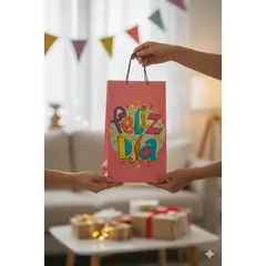 INFANTILES CAJUROMIX - Bolsas Jumbo Para Regalo Pack X6 Diseños Alegres