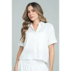 RAGGED - Camisa martini Blanco crudo