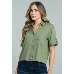 RAGGED - Camisa martini Verde militar