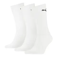 PUMA - Medias Originales Crew Long Sport 3 Pares Blanco Unisex