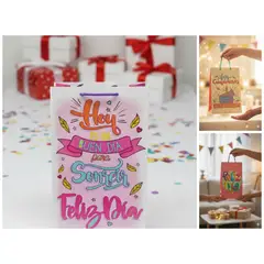 GENERICO - Bolsas De Regalo Jumbo Pack X12 Diseños Estampados