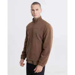ATMOS - Chaqueta Polar Half Zipper Para Hombre Verde