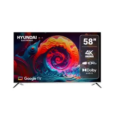 HYUNDAI - Televisor 58 Pulgadas HYLED5812G Google Tv Smart Tv 4k