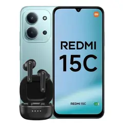 XIAOMI - Celular Redmi 15C 4Gb Ram 128GB 4G Verde + Obsequio Audifonos Genius