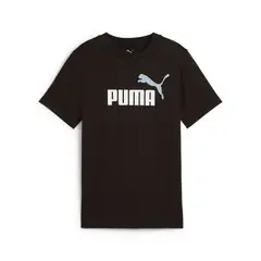 PUMA - Camisa Deportiva Ess 2 Color No 1 Logo Negro Niños