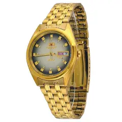 ORIENT - Reloj Auto Fab00001p9 Esfera Café 3 Estrellas Dorado Dorado